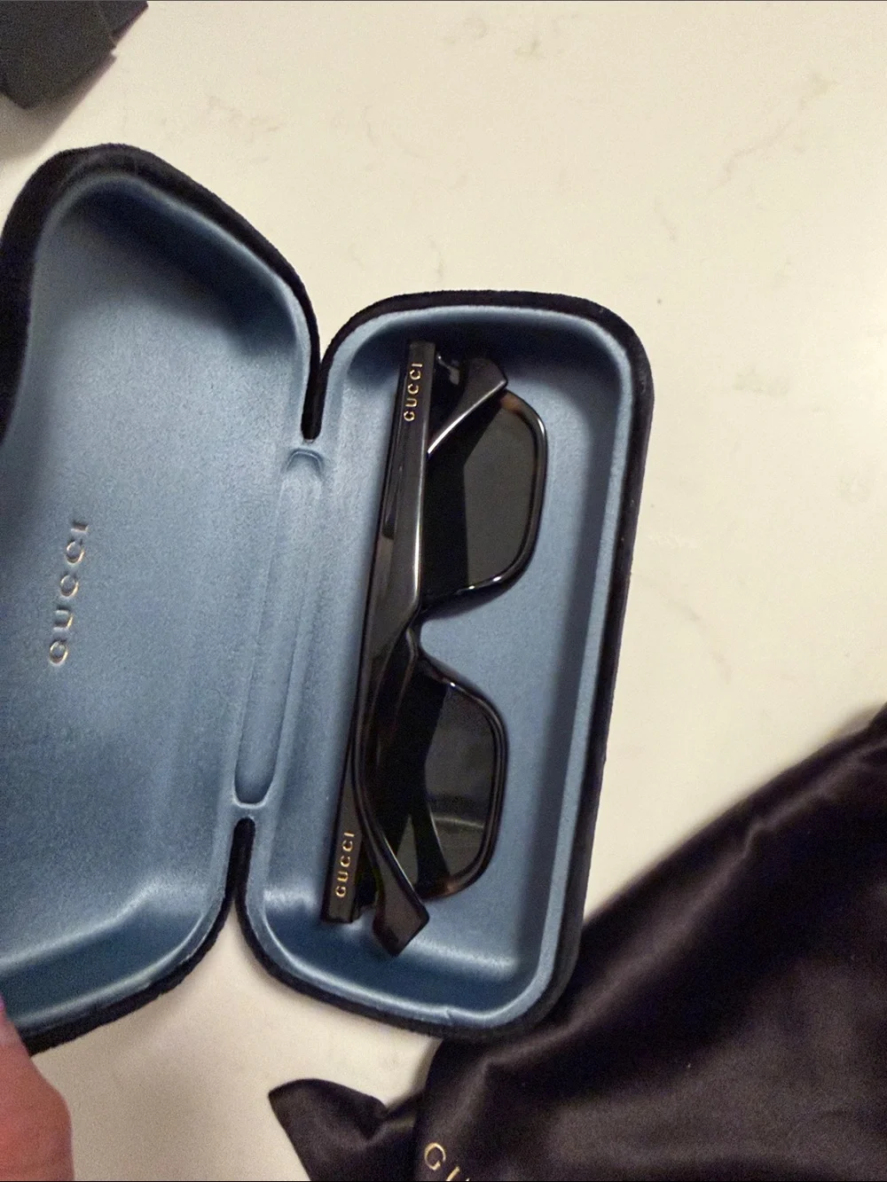 Gucci GG1177S 002 Havana Rectangle Sunglasses w/ Case & Dust Bag